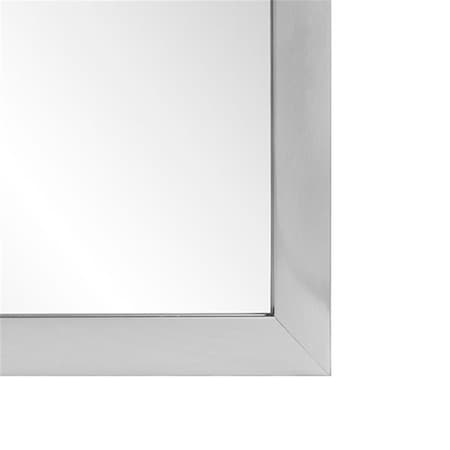 Escenografia 24 x 36 in. & 3 in. Flat Framed Wall Mirror, Satin Nickel ES3037315